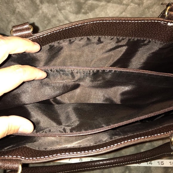 Estée Lauder tote, with brown flower design - Picture 4 of 6